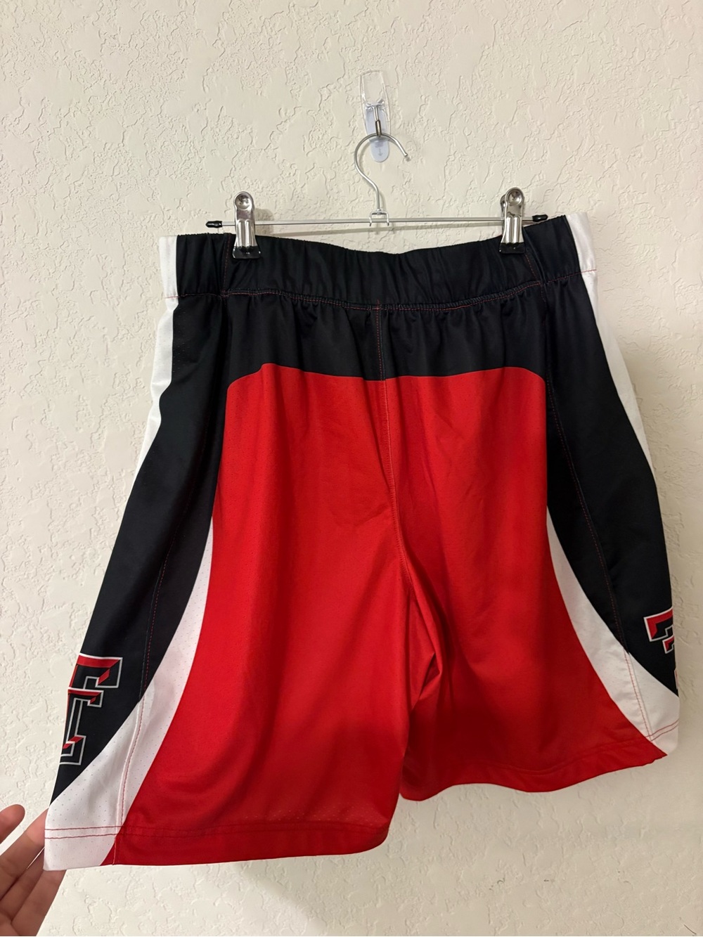 Texas Tech Under Armour Red and Black Athletic Shorts with White Accents